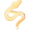Šperky eshop - Zlatý piercing do nosa 585, zahnutý - zvlnený had, lesklý plochý povrch S1GG151.04 Šperky eshop - Zlatý piercing do nosa 585, zahnutý - zvlnený had, lesklý plochý povrch S1GG151.04