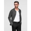 Ombre Men's plain zip sweater - graphite biela | šedá M Ombre 5907064519514 Ombre Men's plain zip sweater - graphite biela | šedá M Ombre 5907064519514