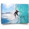 Sablio Obraz surfista na vlne - 90x60 cm Sablio Obraz surfista na vlne - 90x60 cm
