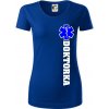 Hviezda života - doktorka - Dámske tričko z organickej bavlny Origin (GOTS) - XL ( Kráľovská modrá ) Hviezda života - doktorka - Dámske tričko z organickej bavlny Origin (GOTS) - XL ( Kráľovská modrá )