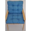 Nábytek PEGAS Polstr na zahradní křeslo s nízkým opěradlem - látka tyrkysový melír Nábytek PEGAS Polstr na zahradní křeslo s nízkým opěradlem - látka tyrkysový melír