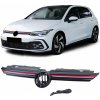 Osvetlená led maska pre VW Golf 8 s červeným pásom Osvetlená led maska pre VW Golf 8 s červeným pásom