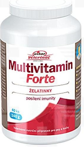 VITAR Veterinae Multivitamín Forte želatínky 40 ks