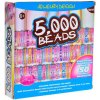 Velká sada korálků 5000ks pro výrobu náramků v krabičce Velká sada korálků 5000ks pro výrobu náramků v krabičce