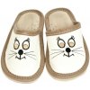 Detské biele papuče CUTE CAT Detské biele papuče CUTE CAT