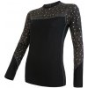 Sensor Merino Impress Dámske Tričko Dlhý Rukáv Čierna/pattern - L Sensor Merino Impress Dámske Tričko Dlhý Rukáv Čierna/pattern - L