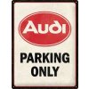 Plechová ceduľa Audi - Parking Only, 30 x 40 cm Plechová ceduľa Audi - Parking Only, 30 x 40 cm