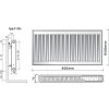 Purmo C21s 900 x 800