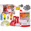 LEAN TOYS Pokladňa s príslušenstvom červená