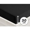 Froté napínacie prestieradlo na vysoký matrac FR-030 Čierne 90 x 220 - výška 30 cm Froté napínacie prestieradlo na vysoký matrac FR-030 Čierne 90 x 220 - výška 30 cm