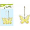 MFP Easter drevené motýle, záves, 7 cm žlté 2 ks