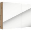 Defra Salsa skrinka 80x15x60 cm so zrkadlom dub 242-E-08003 Defra Salsa skrinka 80x15x60 cm so zrkadlom dub 242-E-08003