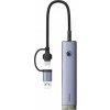 Rozbočovač 4v1 Baseus UltraJoy USB-A&USB-C na 3xUSB3.0+USB-C+RJ45 (sivý) Rozbočovač 4v1 Baseus UltraJoy USB-A&USB-C na 3xUSB3.0+USB-C+RJ45 (sivý)