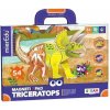 MierEdu Magnetická tabuľka Dinosaury - Triceratops MierEdu Magnetická tabuľka Dinosaury - Triceratops