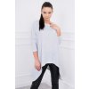 Predĺžená tunika MI8875 svetlošedá Predĺžená tunika MI8875 svetlošedá