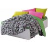 Čierno-biele obliečky na dvojlôžko/predĺžené z bavlny Renforcé s plachtou/4-dielne 200x220 cm Dazzle – Mijolnir Čierno-biele obliečky na dvojlôžko/predĺžené z bavlny Renforcé s plachtou/4-dielne 200x220 cm Dazzle – Mijolnir