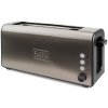 Topinkovač Black+Decker, BXTO1000E, 7 stupňů, nerez ocel, extra široký otvor, funkce stop, rozmrazování, vyjímatelný podtácek, 1000 W Topinkovač Black+Decker, BXTO1000E, 7 stupňů, nerez ocel, extra široký otvor, funkce stop, rozmrazování, vyjímatelný podtácek, 1000 W