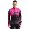Dámská cyklistická bunda CRUSSIS No-Wind, černá/růžová Dámská cyklistická bunda CRUSSIS No-Wind, černá/růžová