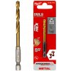 Titánový vrták do kovu HEX 5 mm 1 ks Milwaukee HSS-G Tin Titánový vrták do kovu HEX 5 mm 1 ks Milwaukee HSS-G Tin