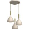 Luminex | Luster na lanku NOAK 3xE27/15W/230V béžová/zlatá | LU4007 Luminex | Luster na lanku NOAK 3xE27/15W/230V béžová/zlatá | LU4007