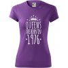 Queens are born in 1976 - Dámske Fantasy športové (dresovina) - M ( Fialová ) Queens are born in 1976 - Dámske Fantasy športové (dresovina) - M ( Fialová )