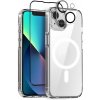 3v1 Kryt iPhone 13 NORTHJO Magsafe transparentný + ochranné sklo na displej a zadnú kameru 3v1 Kryt iPhone 13 NORTHJO Magsafe transparentný + ochranné sklo na displej a zadnú kameru
