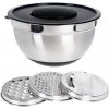 EXCELLENT HOUSEWARE Mísa mixovací se struhadlem na zeleninu sada 4 ks KO-A12405340 EXCELLENT HOUSEWARE Mísa mixovací se struhadlem na zeleninu sada 4 ks KO-A12405340