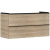 Hansgrohe Xelu Q Umývadlová skrinka, 63x118x50 cm, 2 zásuvky, prírodný dub/matná čierna 54037670-HG Hansgrohe Xelu Q Umývadlová skrinka, 63x118x50 cm, 2 zásuvky, prírodný dub/matná čierna 54037670-HG