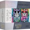 TREFL Wood Craft Origin puzzle Mickey Mouse a Minnie 501 dílků TREFL Wood Craft Origin puzzle Mickey Mouse a Minnie 501 dílků