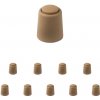 Walteco Dverová zarážka, priemer 24x30mm, na naskrutkovanie, plast, béžová Množstvo: 10 ks , 5104BP2 Walteco Dverová zarážka, priemer 24x30mm, na naskrutkovanie, plast, béžová Množstvo: 10 ks , 5104BP2