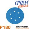 Brúsny papier pre excentrickú brúsku, P180, Priemer: 150mm, 6 dier, 1 kus Brúsny papier pre excentrickú brúsku, P180, Priemer: 150mm, 6 dier, 1 kus