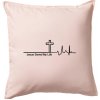 Jesus Saved My Life kríž ekg - Vankúš 50x50 - 50x50 - Vrátane výplne ( Svetloružová ) Jesus Saved My Life kríž ekg - Vankúš 50x50 - 50x50 - Vrátane výplne ( Svetloružová )