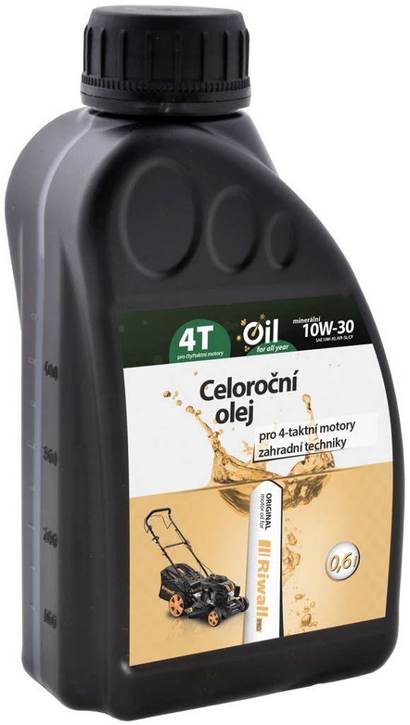 Riwall Celoroční olej pre 4-taktné motory 10W-30 600 ml