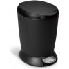 Simplehuman CW1319 Pedálový odpadkový kôš 6 l okrúhly, čierny plast