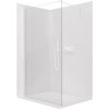 CERANO - Sprchová zástena Walk-in Onyx Cube Ľ/P - 8 mm - hranatá vzpera - biela matná, transparentné sklo - 140x200 cm CERANO - Sprchová zástena Walk-in Onyx Cube Ľ/P - 8 mm - hranatá vzpera - biela matná, transparentné sklo - 140x200 cm