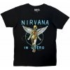 Metal Rock Off Nirvana In Utero Neon Blue čierne