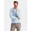 Ombre Men's mélange structured knit sweater - blue šedá M Ombre 5902228992097 Ombre Men's mélange structured knit sweater - blue šedá M Ombre 5902228992097