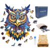 Veľké Puzzle Drevená sova A4 prémiová sada so stojanom Darček Veľké Puzzle Drevená sova A4 prémiová sada so stojanom Darček