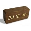 VEYRA digitálne LED drevené hodiny s budíkom VEYRA digitálne LED drevené hodiny s budíkom