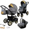 Detský kočík 3v1 BabyLux GoldLux – športový kočík, vanička, autosedačka Detský kočík 3v1 BabyLux GoldLux – športový kočík, vanička, autosedačka
