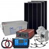 SOLARFAM Solárna zostava ostrovná SOLARFAM 510Wp, 12V, batéria 200Ah, menič 230VAC 1000W, čierny rám