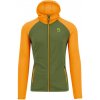 Karpos AMBRIZZOLA FULL-ZIP mikina s kapucňou cedar green/radiant Karpos AMBRIZZOLA FULL-ZIP mikina s kapucňou cedar green/radiant