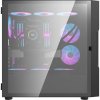 Sklenená počítačová skriňa Darkflash DK431 + 4 ventilátory (čierna) Sklenená počítačová skriňa Darkflash DK431 + 4 ventilátory (čierna)