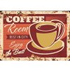 Ceduľa Coffee Room 30cm x 20cm Plechová tabuľa Ceduľa Coffee Room 30cm x 20cm Plechová tabuľa