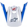 ALPINESTARS šilt pre prilby S-M5 HONDA kolekcia biela/modrá/červená 2024 ALPINESTARS šilt pre prilby S-M5 HONDA kolekcia biela/modrá/červená 2024
