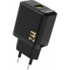 Nabíjačka Dudao A23 2,4 A USB-A - čierna Nabíjačka Dudao A23 2,4 A USB-A - čierna