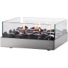 Philippi Olejová lampa FIREPLACE 23 cm, strieborná