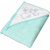 TEGA BABY detská osuška s kapucňou Zajačik 100x100 Mint