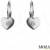 MOZA gold Náušnice srdiečko MG2011 Farba Zlata: biele Au MOZA gold Náušnice srdiečko MG2011 Farba Zlata: biele Au
