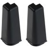 Podlahová lišta plastová -Prestige Cezar - v = 75 mm - Black Matt - M9005 Príslušenstvo: Vonkajší roh ( corber ext ) Podlahová lišta plastová -Prestige Cezar - v = 75 mm - Black Matt - M9005 Príslušenstvo: Vonkajší roh ( corber ext )